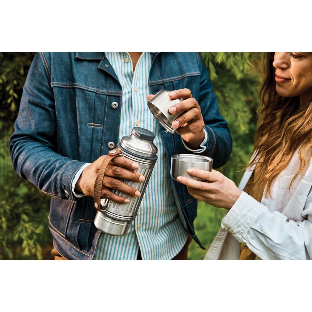 Recipient dublu Explorer Flask 1L grey