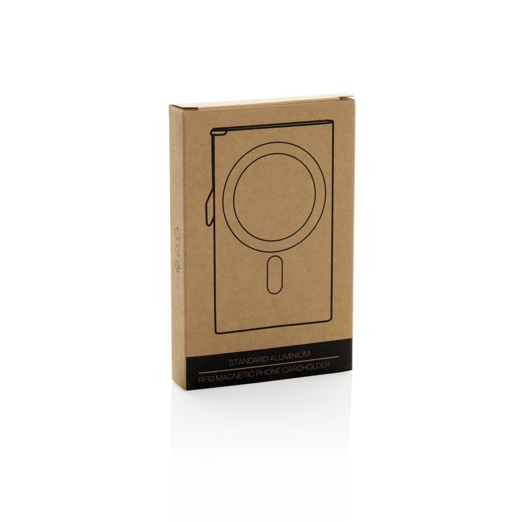 Suport carduri telefon magnetic black