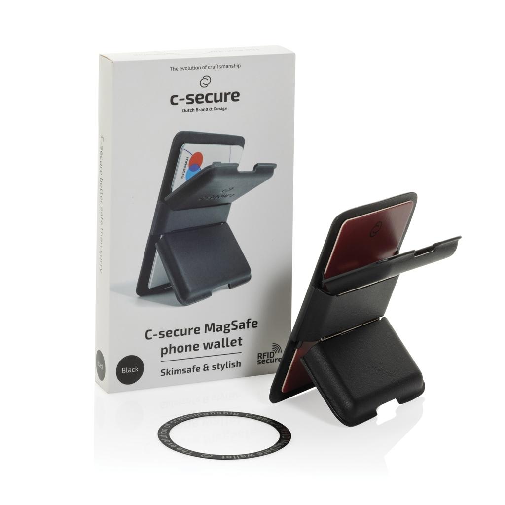 Portofel telefon C-secure Magsafe black
