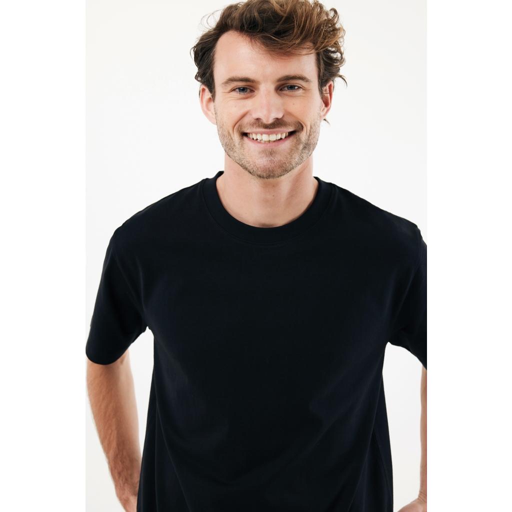 Tricou bumbac Iqoniq Nikko black