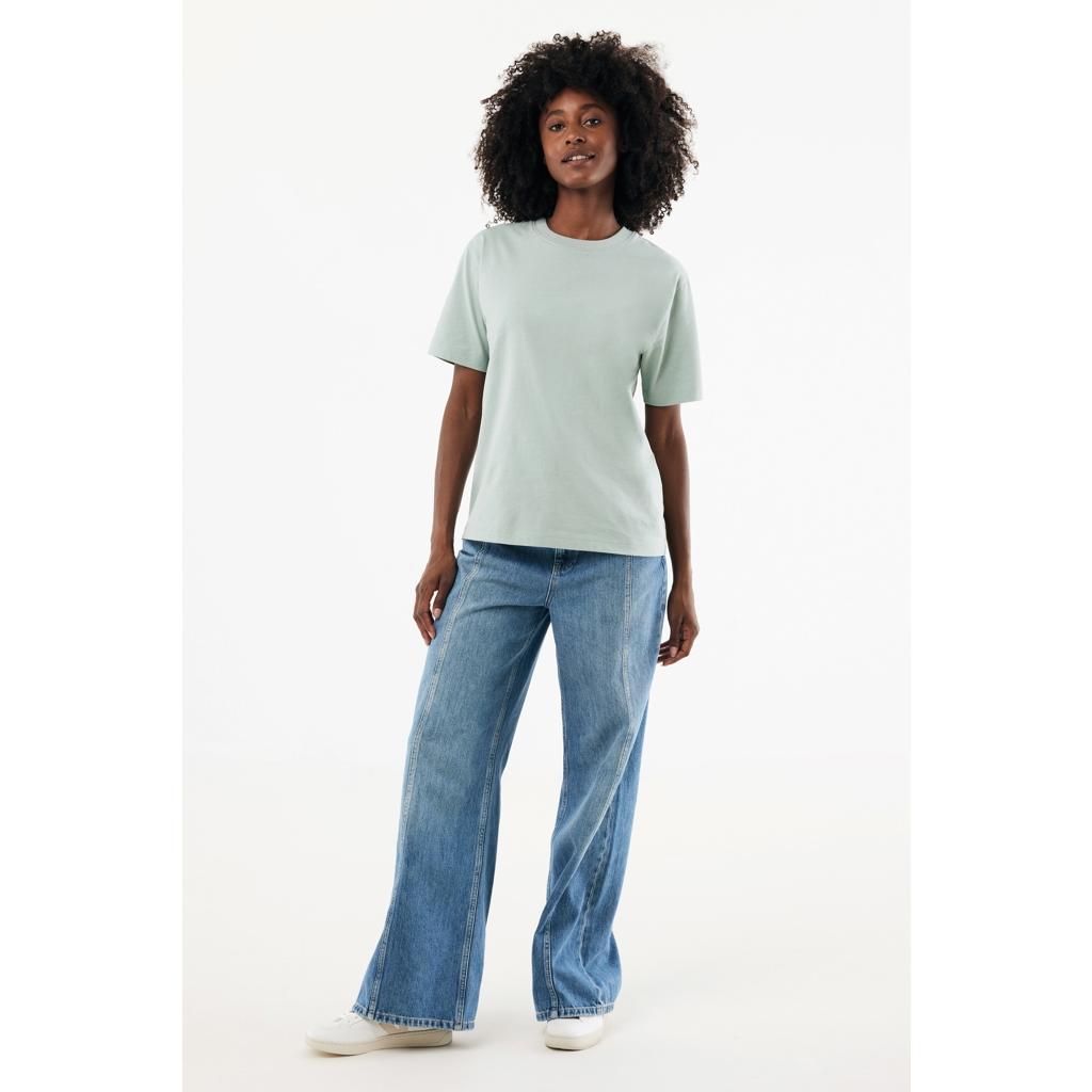 Tricou bumbac Iqoniq Nikko iceberg green