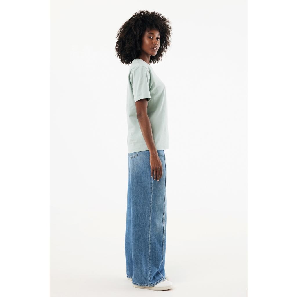 Tricou bumbac Iqoniq Nikko iceberg green