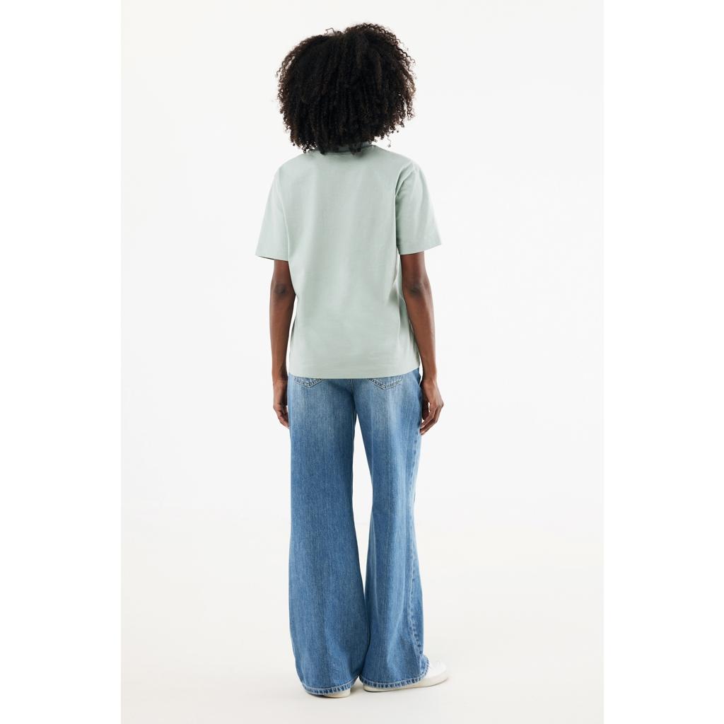 Tricou bumbac Iqoniq Nikko iceberg green