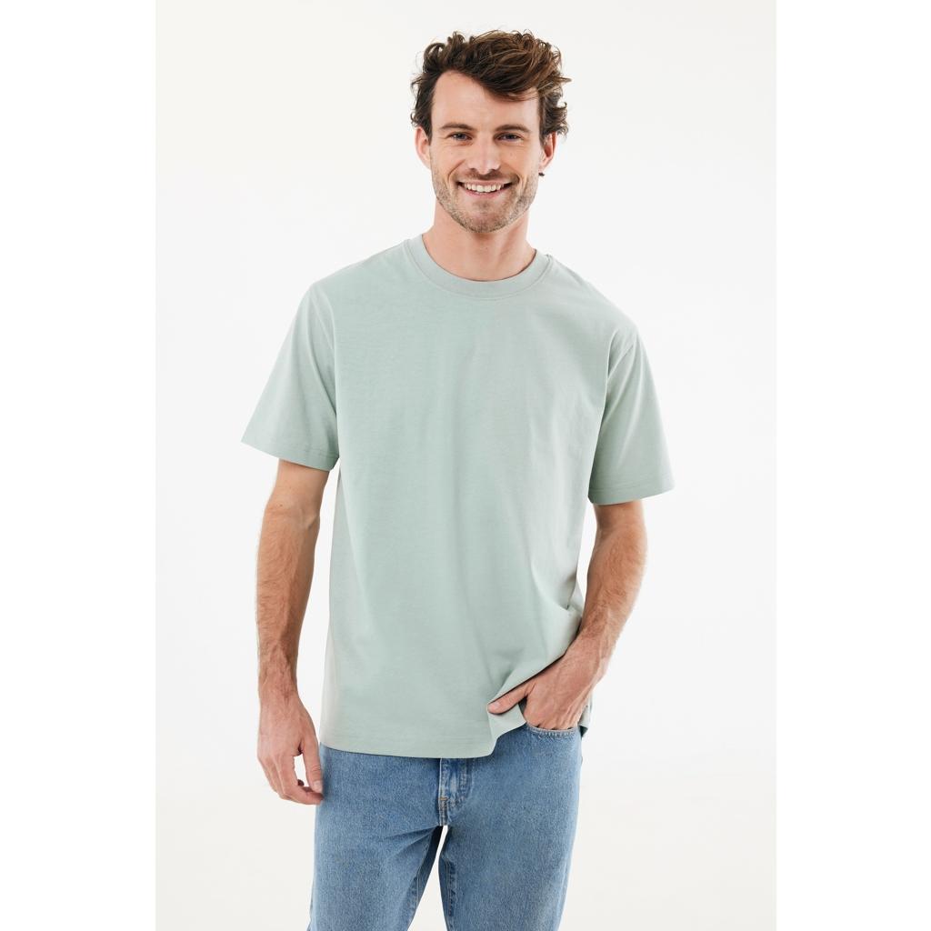Tricou bumbac Iqoniq Nikko iceberg green