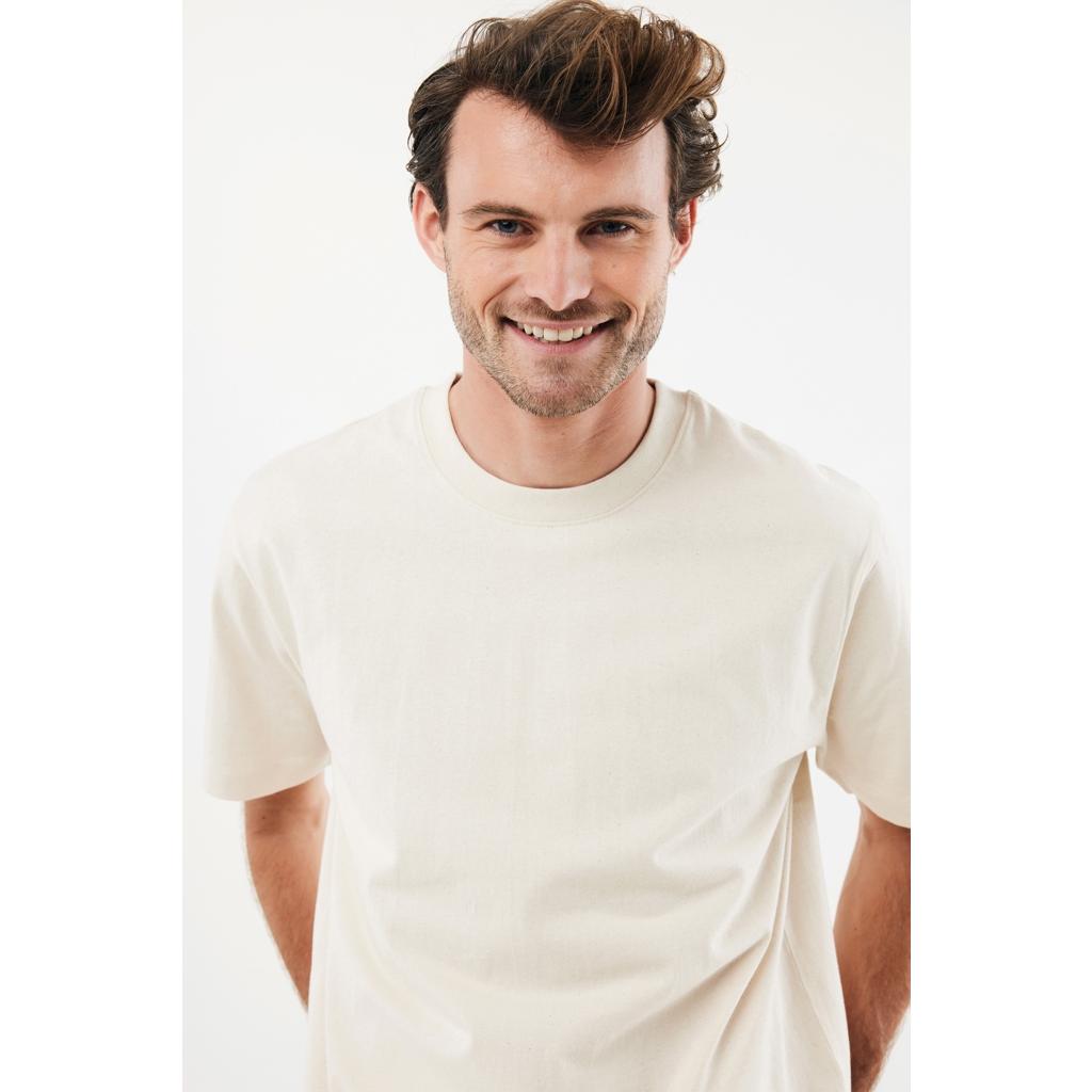Tricou bumbac Iqoniq Nikko natural raw