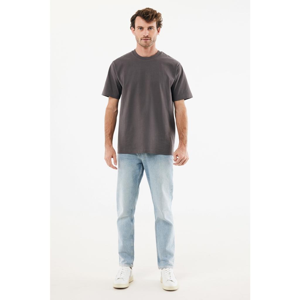 Tricou bumbac Iqoniq Nikko anthracite