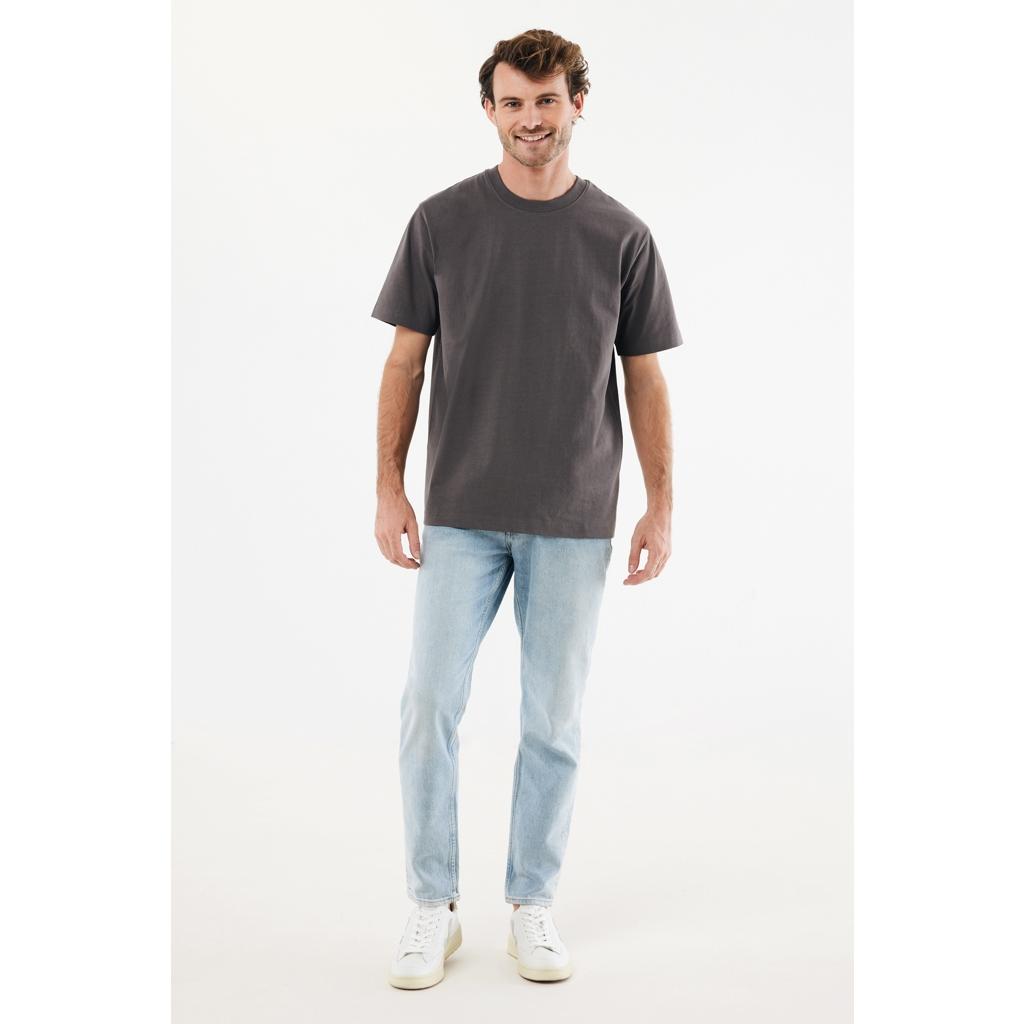 Tricou bumbac Iqoniq Nikko anthracite