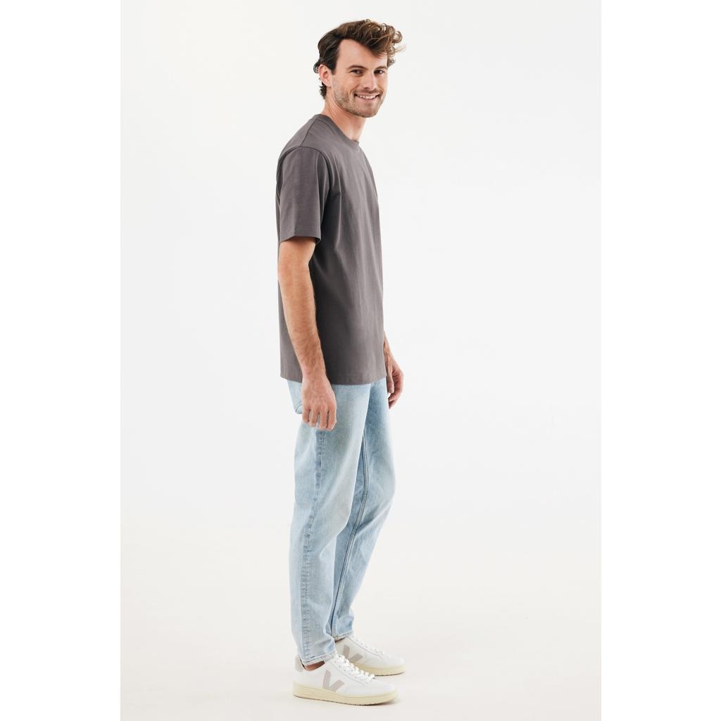 Tricou bumbac Iqoniq Nikko anthracite