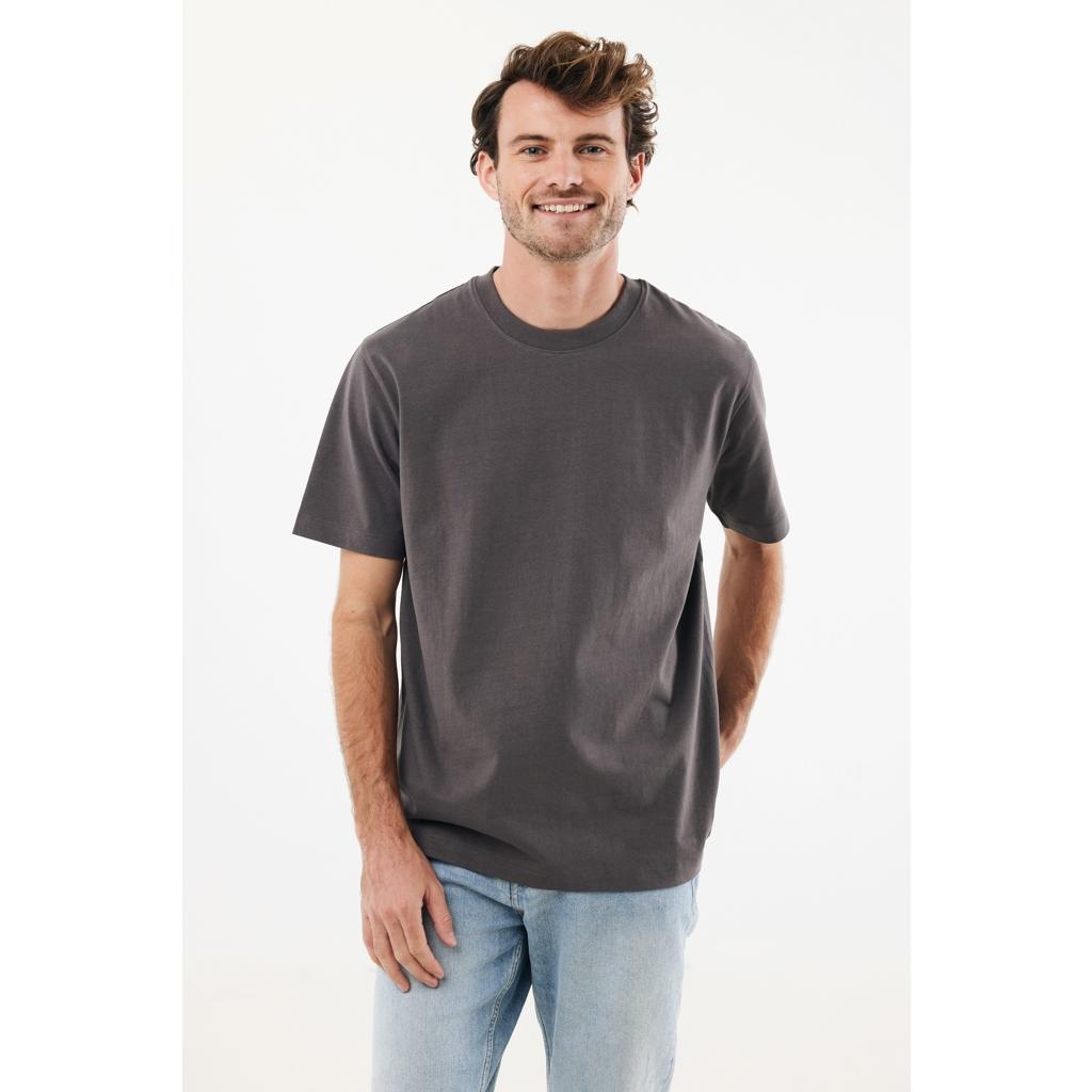 Tricou bumbac Iqoniq Nikko anthracite