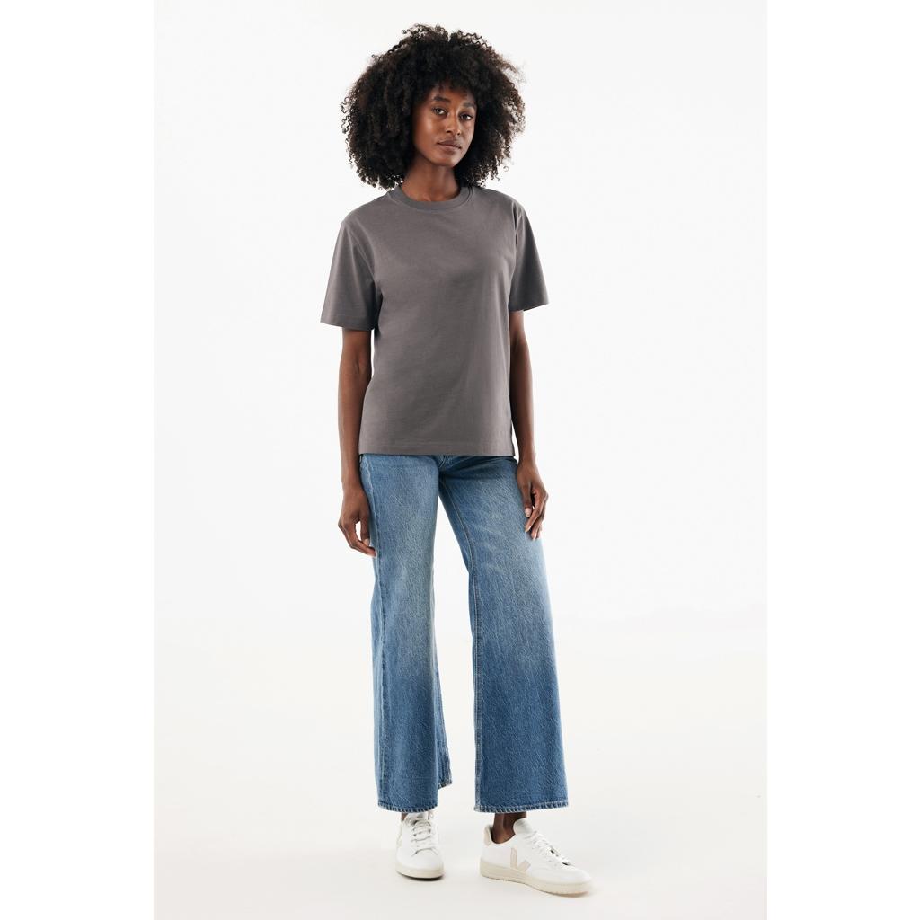 Tricou bumbac Iqoniq Nikko anthracite