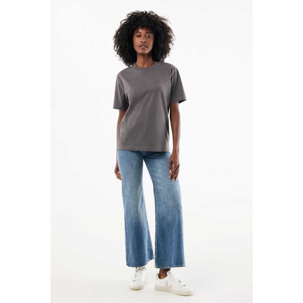 Tricou bumbac Iqoniq Nikko anthracite
