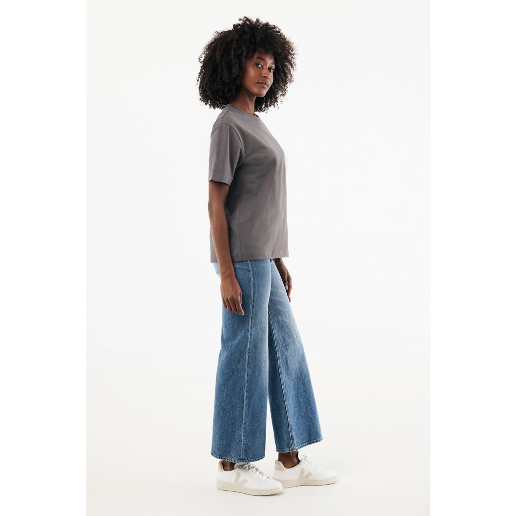 Tricou bumbac Iqoniq Nikko anthracite