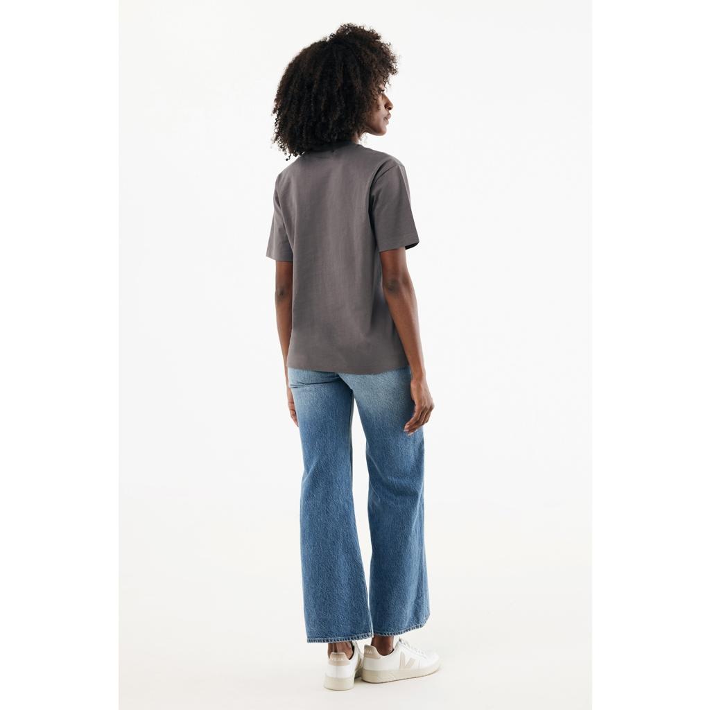 Tricou bumbac Iqoniq Nikko anthracite