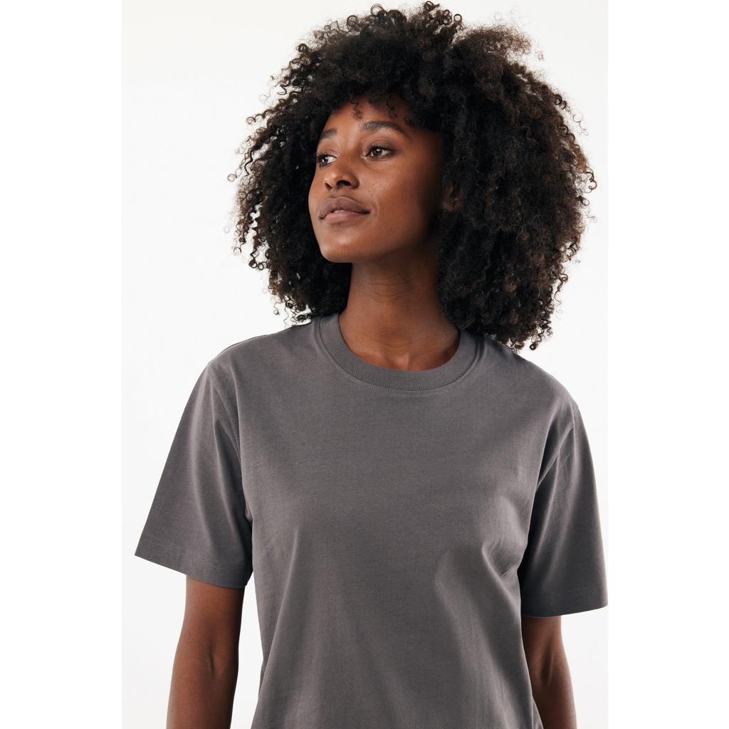 Tricou bumbac Iqoniq Nikko anthracite