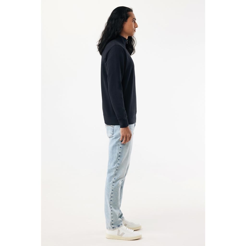 Pulover bumbac Iqoniq Elgon black 5XL