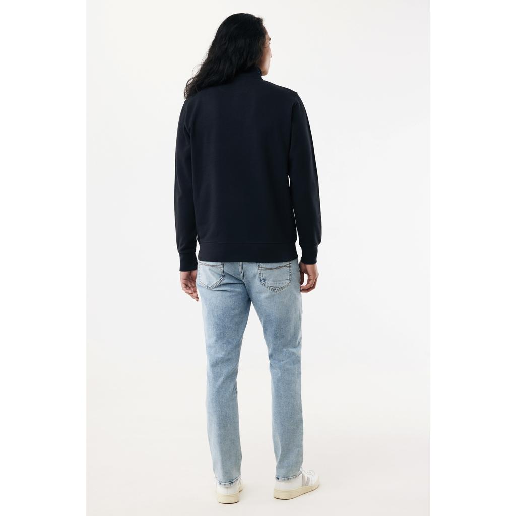 Pulover bumbac Iqoniq Elgon black 5XL