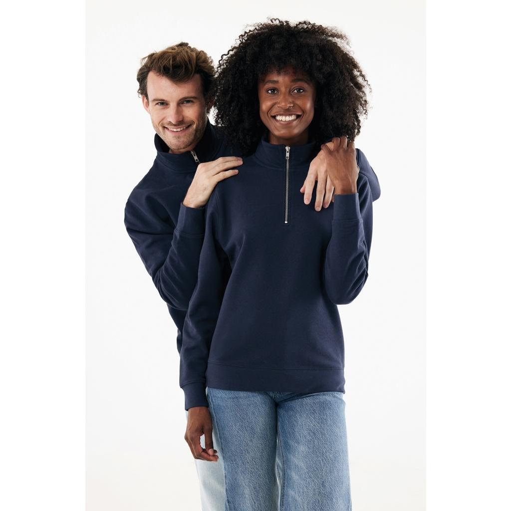 Pulover bumbac Iqoniq Elgon navy 3XL