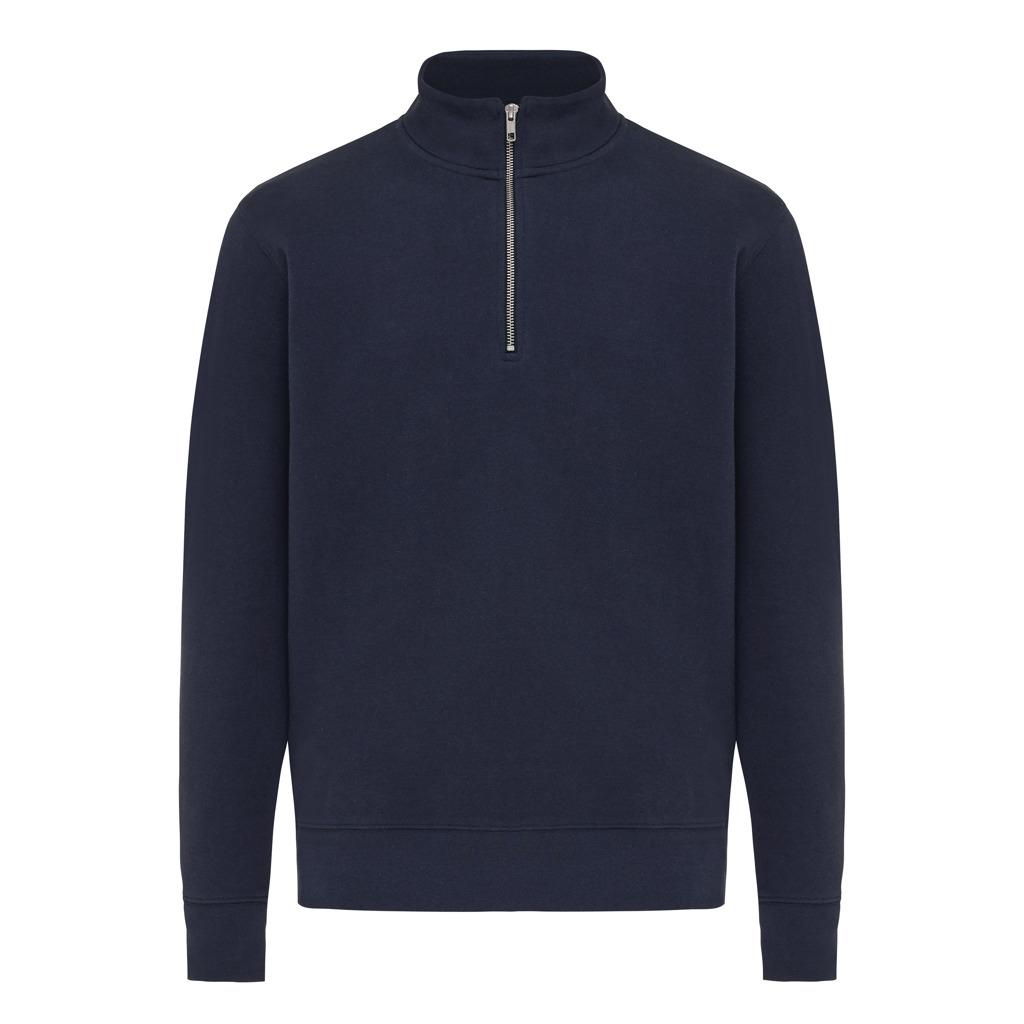 Pulover bumbac Iqoniq Elgon navy 3XL