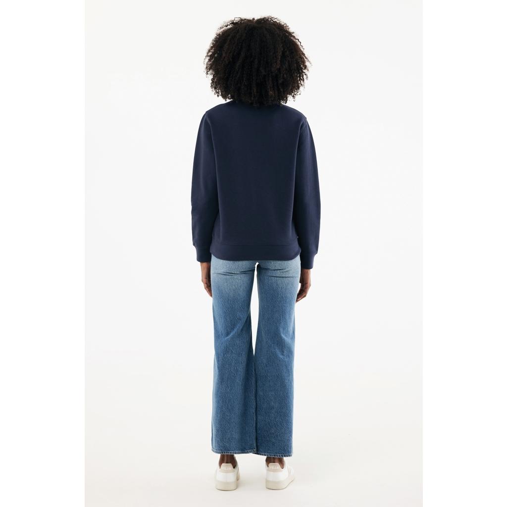 Pulover bumbac Iqoniq Elgon navy 3XL