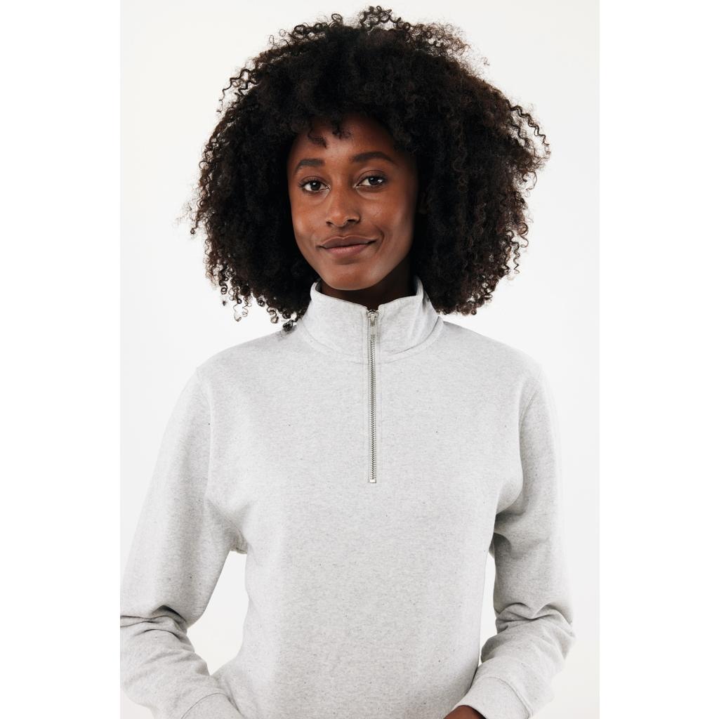 Pulover bumbac Iqoniq Elgon light heather grey 5XL