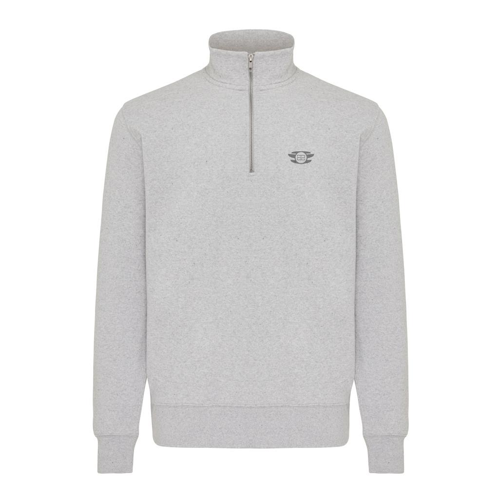 Pulover bumbac Iqoniq Elgon light heather grey 5XL
