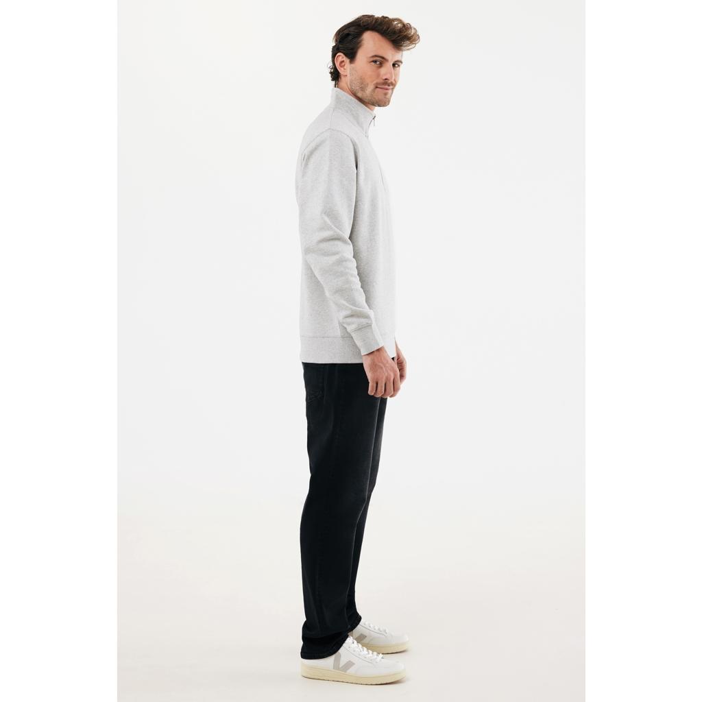 Pulover bumbac Iqoniq Elgon light heather grey 5XL