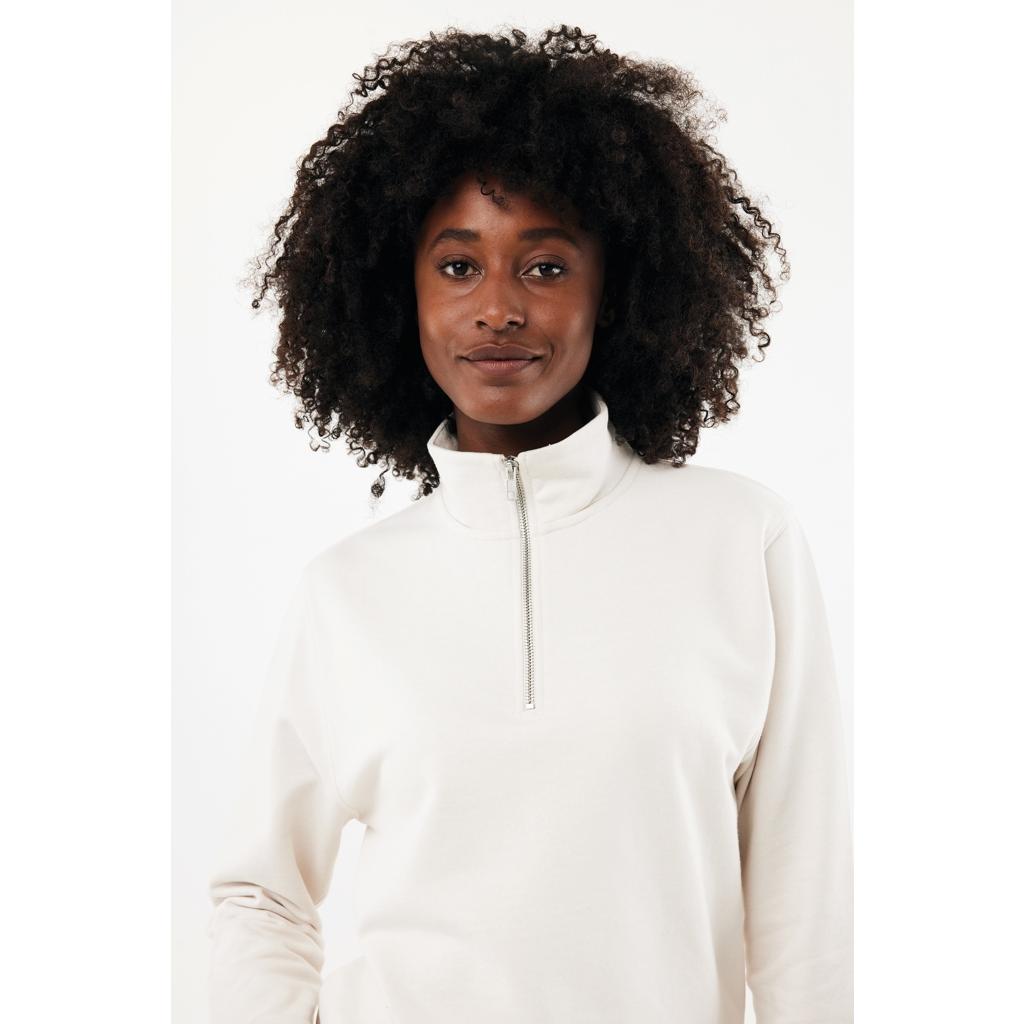 Pulover bumbac Iqoniq Elgon ivory white 2XS