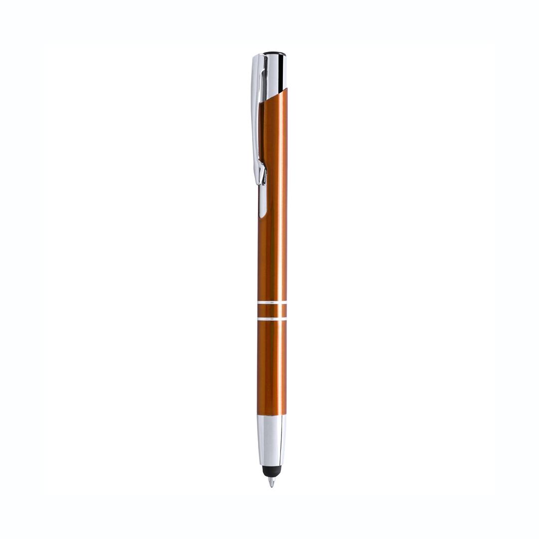 Pix cu stylus pentru ecrane tactile Mitch portocaliu