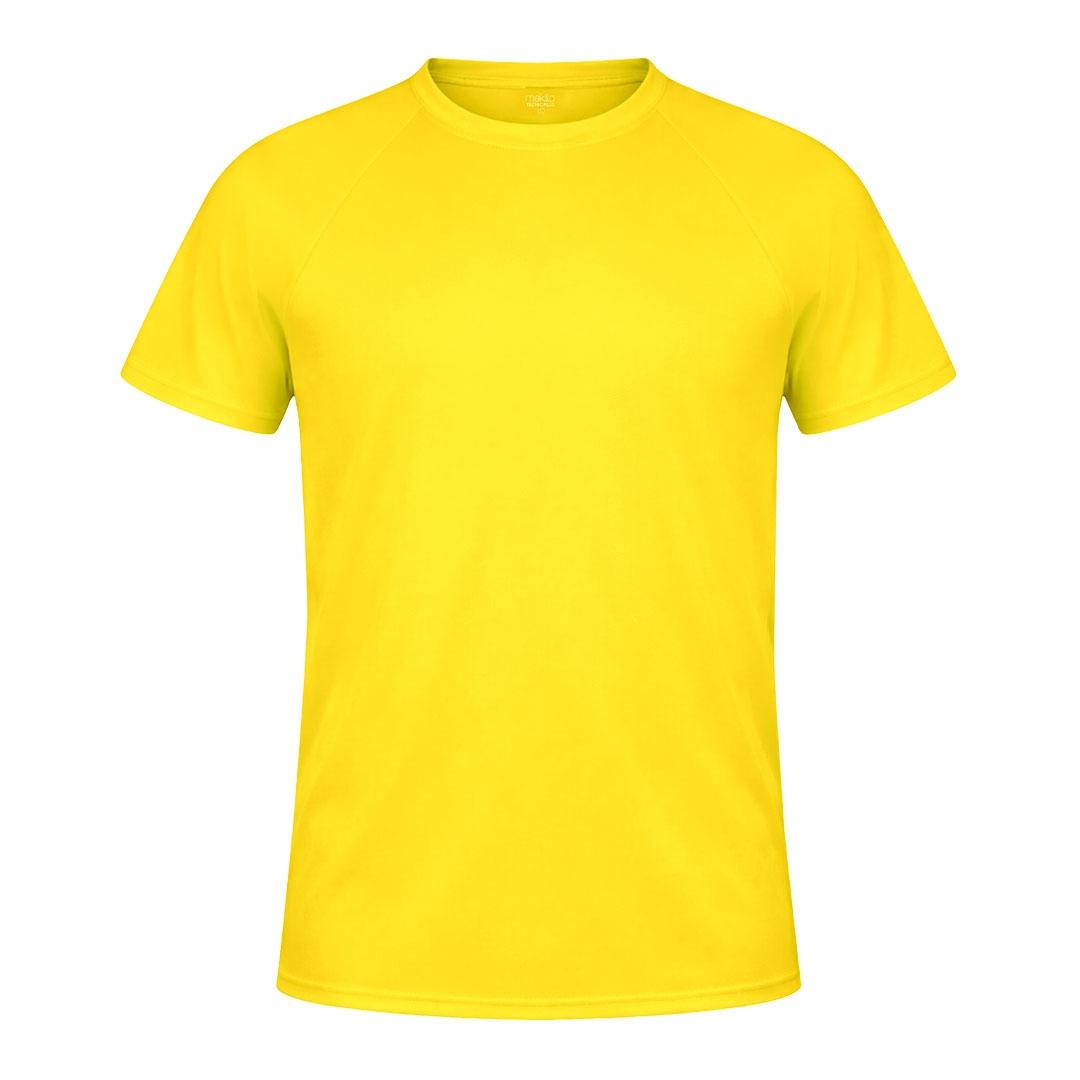 Tricou tehnic pentru adulți Plus galben fluorescent M