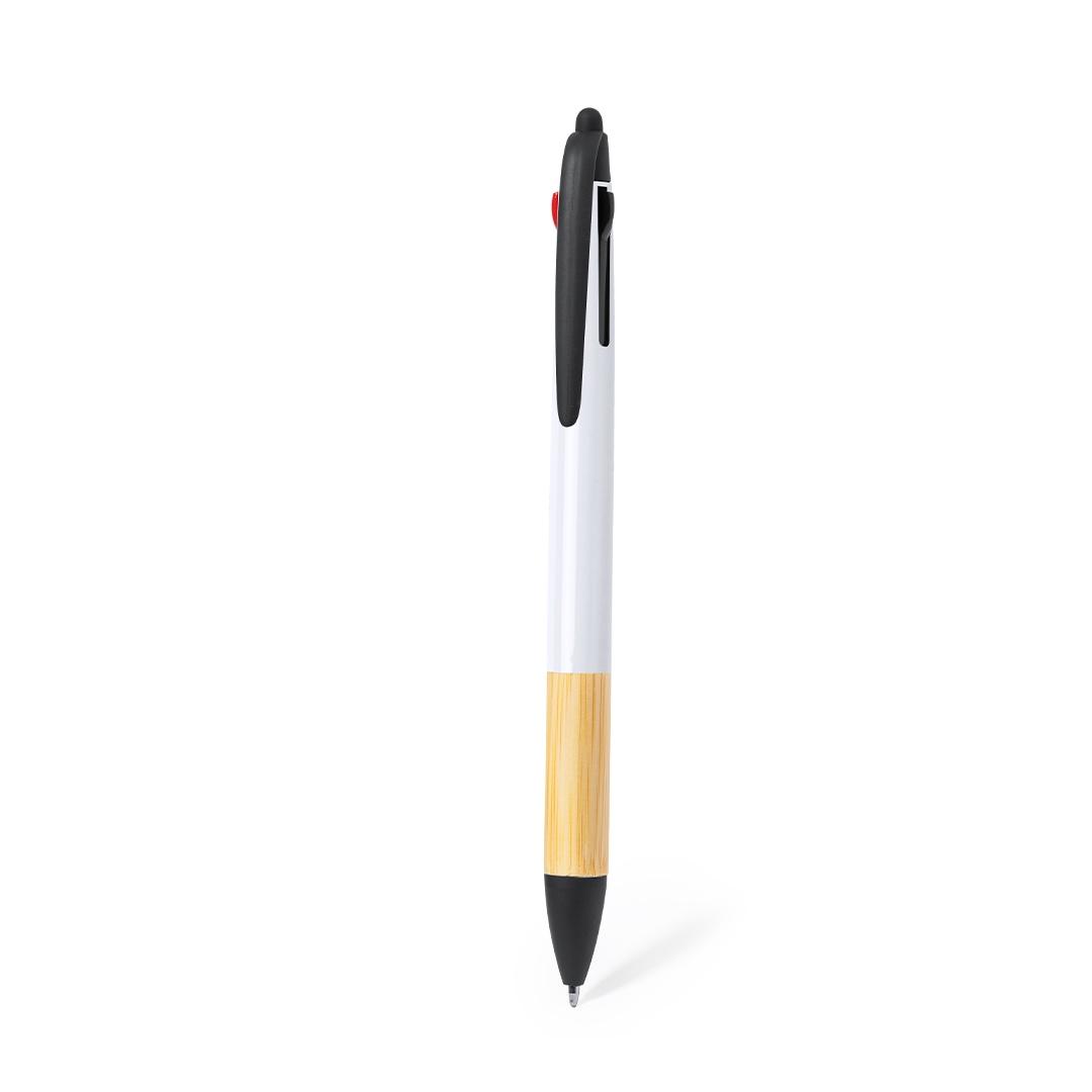 Pix cu stylus pentru ecrane tactile Milok alb