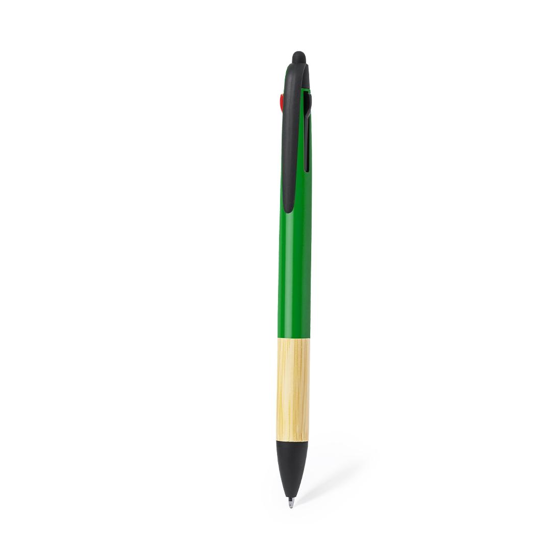 Pix cu stylus pentru ecrane tactile Milok verde