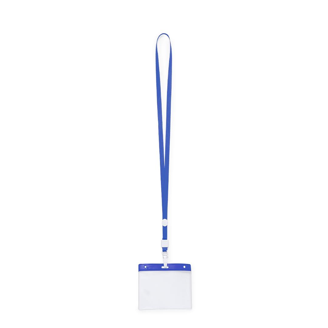 Lanyard cu suport pentru ecuson Maes albastru