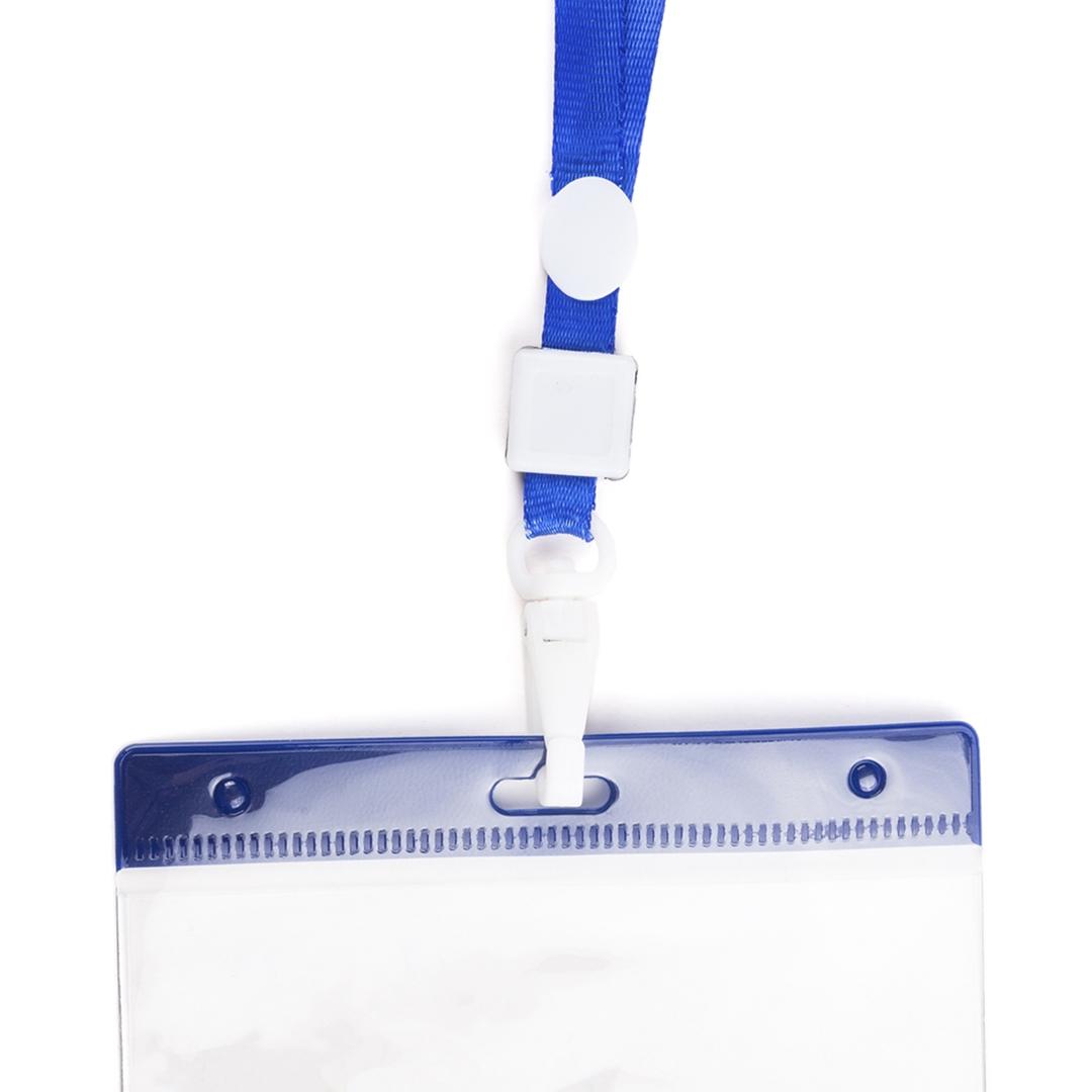 Lanyard cu suport pentru ecuson Maes albastru