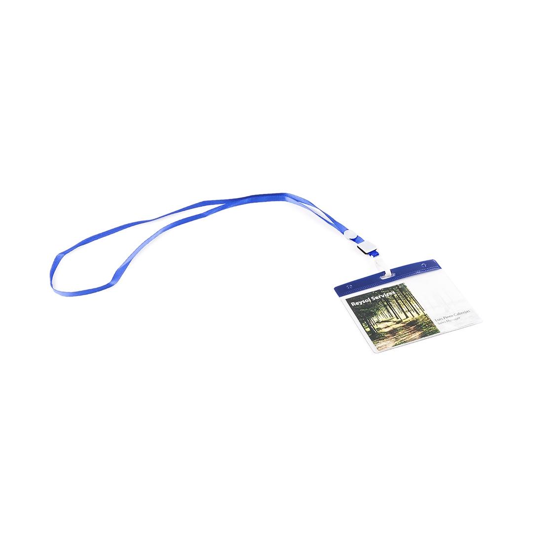 Lanyard cu suport pentru ecuson Maes albastru