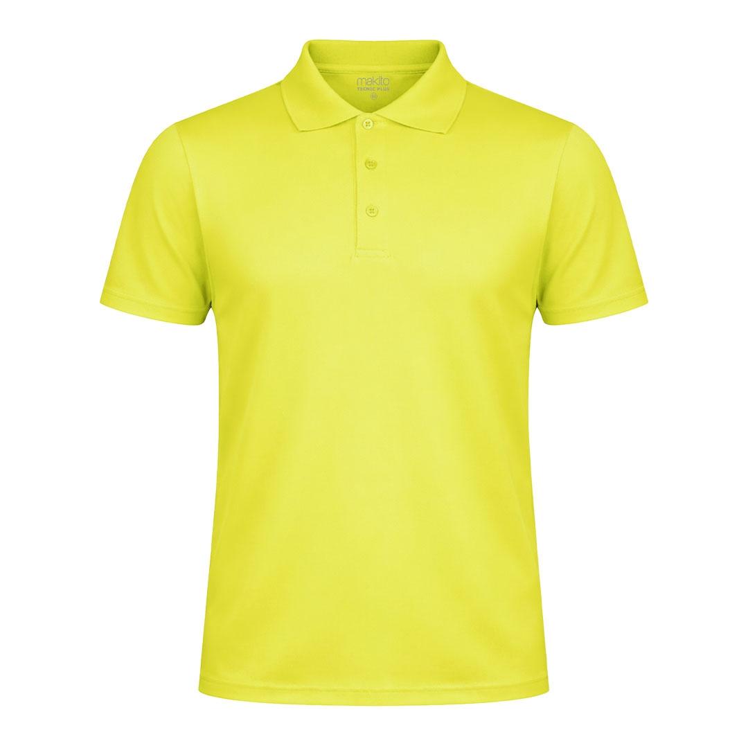 Tricou polo tehnic Plus galben XXL