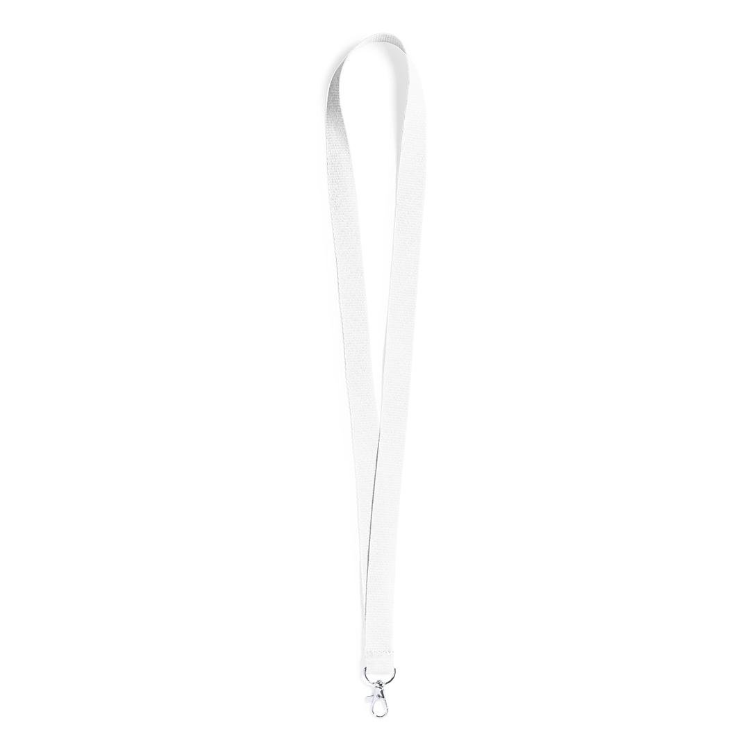 Lanyard pentru gât Neck alb