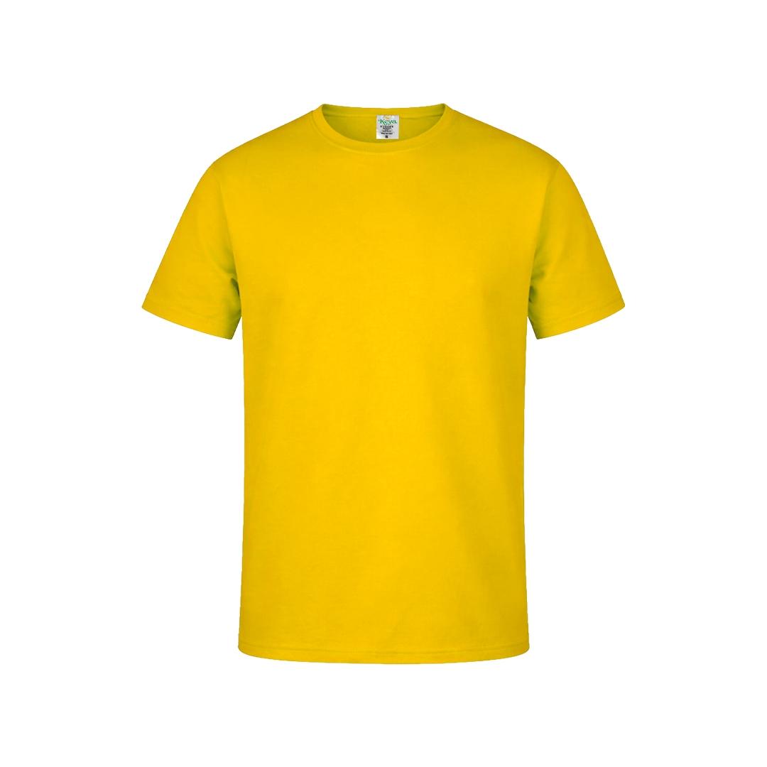 Tricou colorat pentru adulți Keya galben 3XL