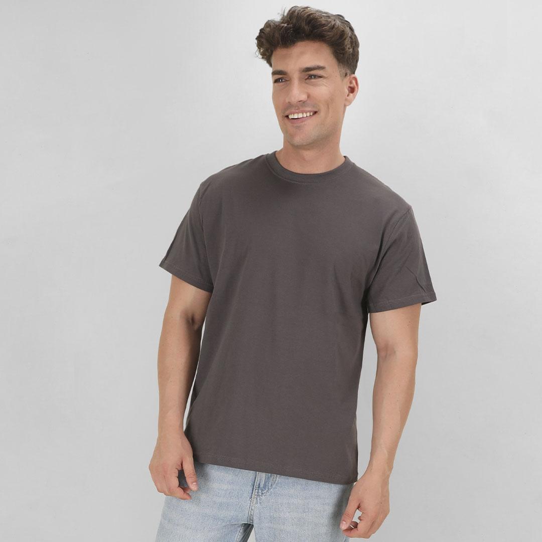 Tricou colorat pentru adulți Keya gri 3XL