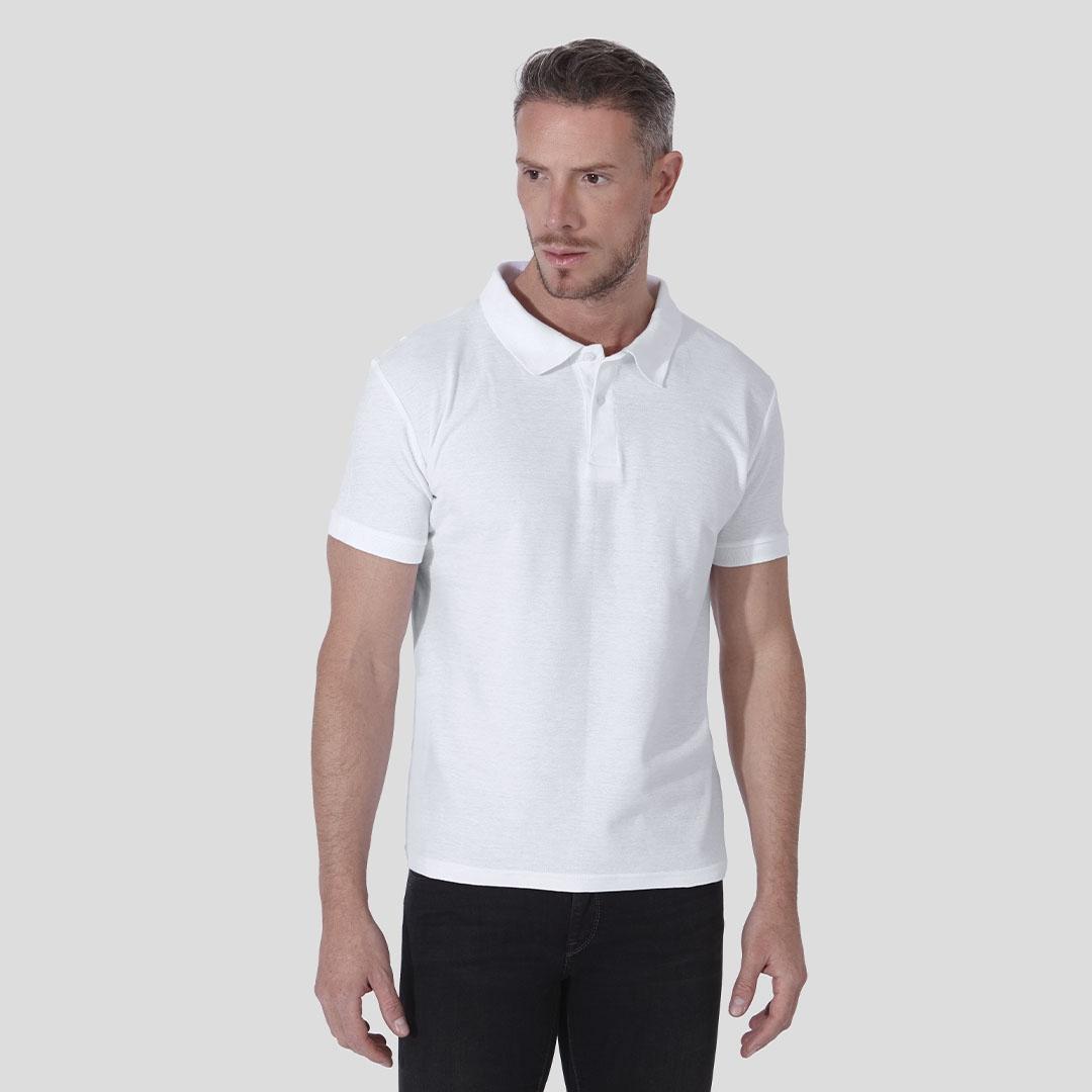Tricou polo alb pentru adulți Keya alb L