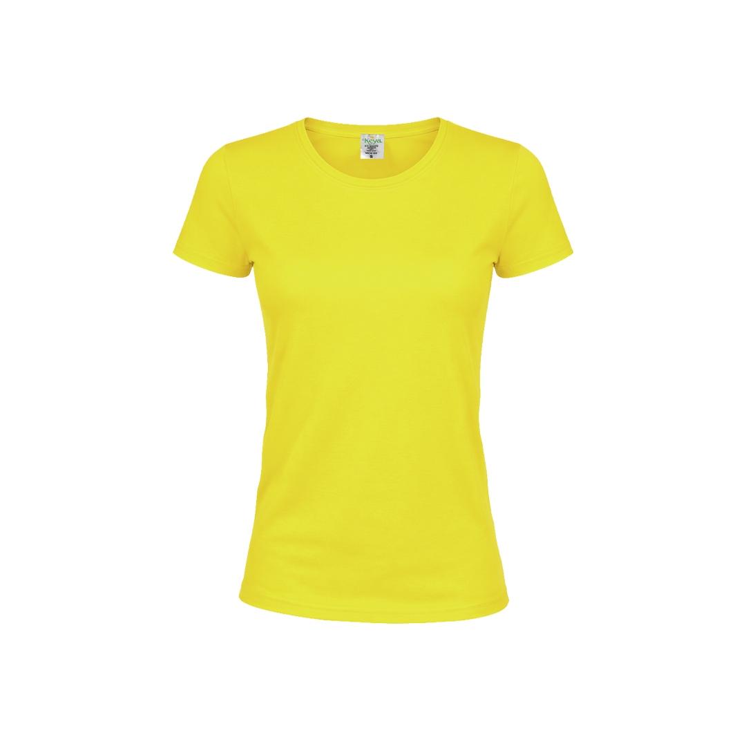 Tricou colorat pentru femei Keya galben XL