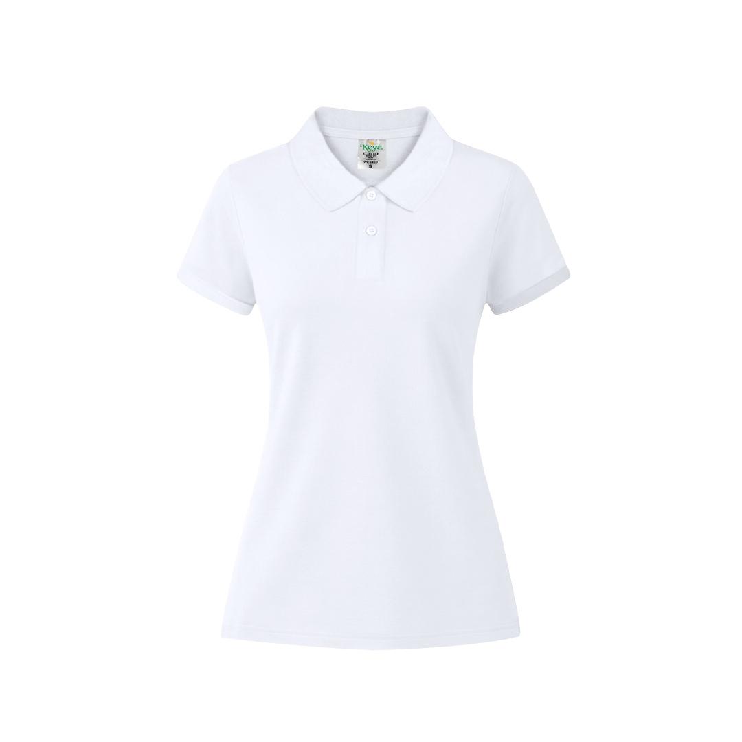 Tricou polo alb pentru femei Keya