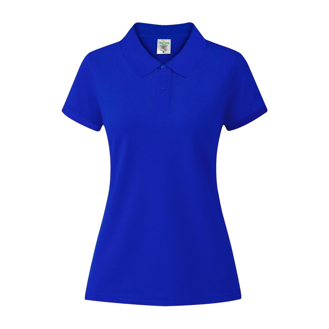 Tricou polo colorat pentru femei Keya albastru XXL