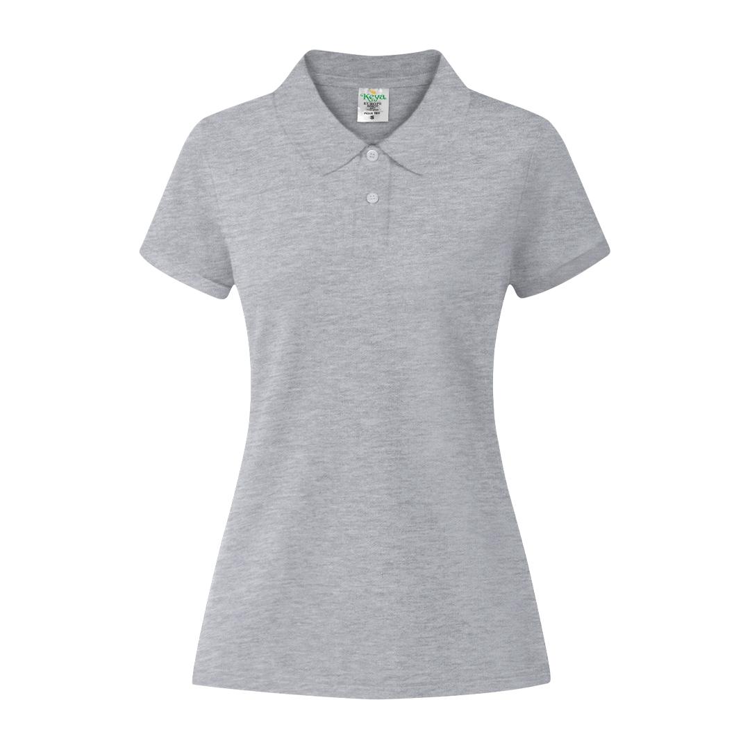 Tricou polo colorat pentru femei Keya gri XXL