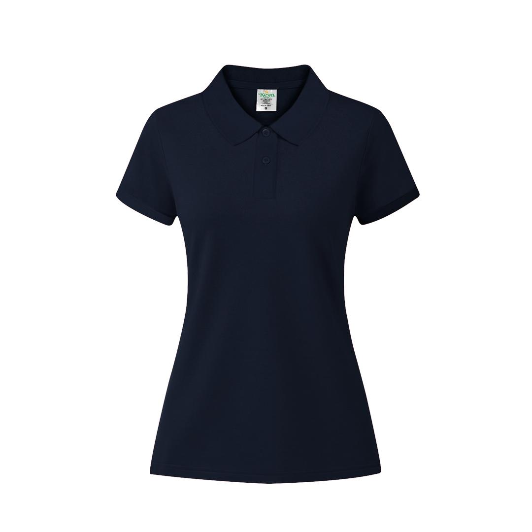Tricou polo colorat pentru femei Keya albastru închis XXL