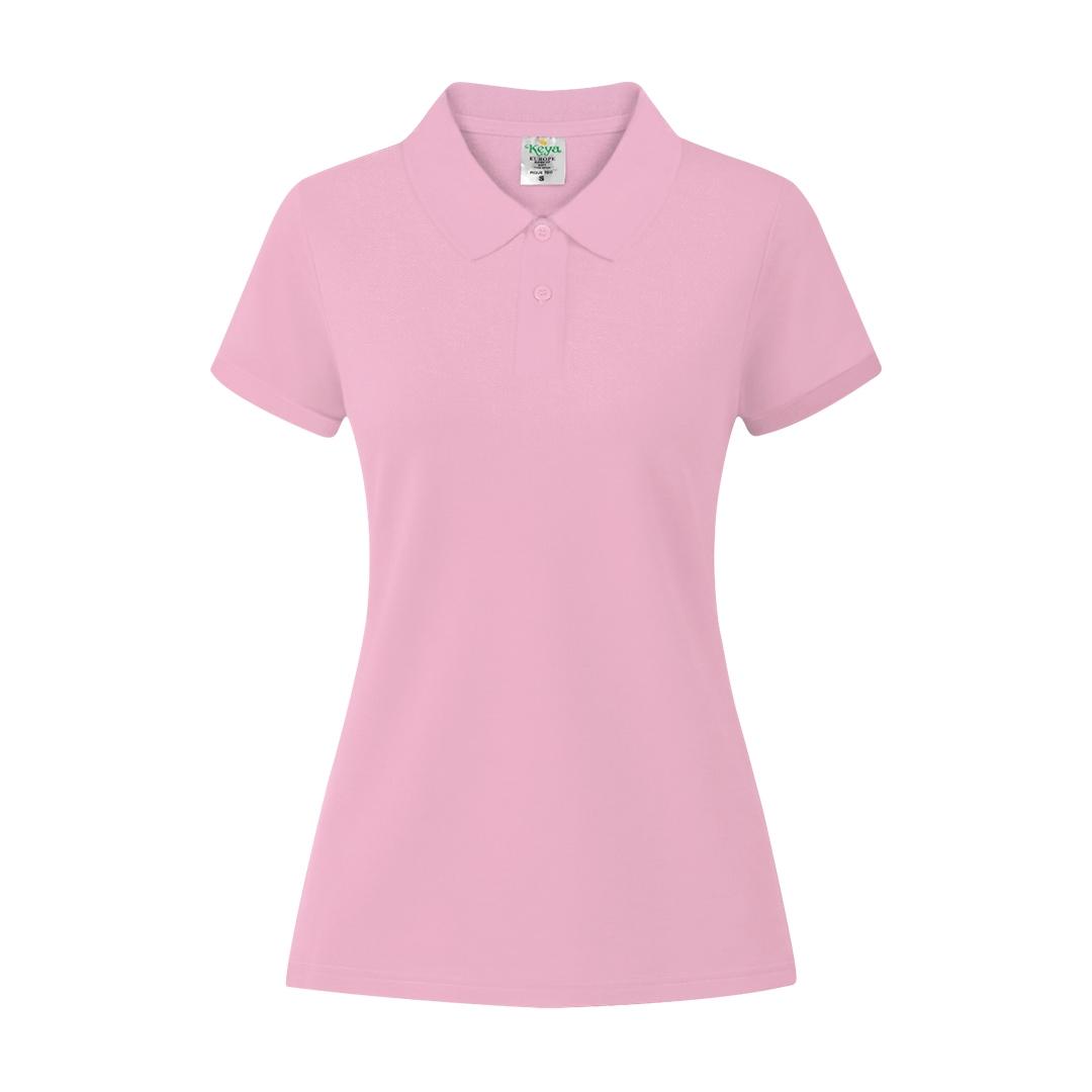 Tricou polo colorat pentru femei Keya roz XXL