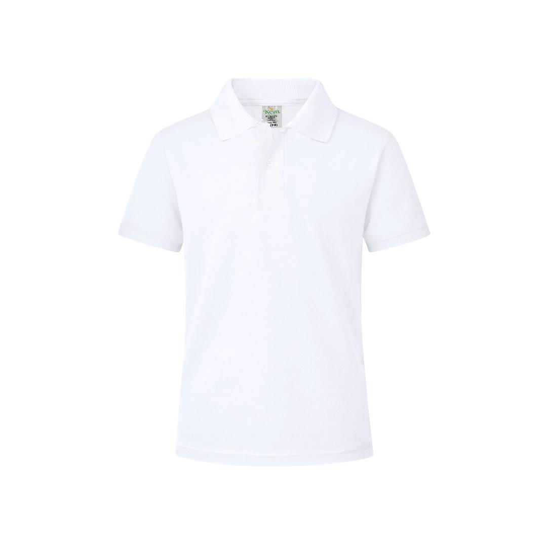 Tricou polo alb pentru copii Keya alb L