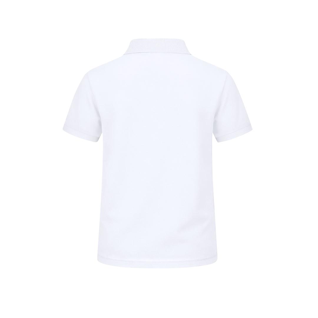 Tricou polo alb pentru copii Keya alb L