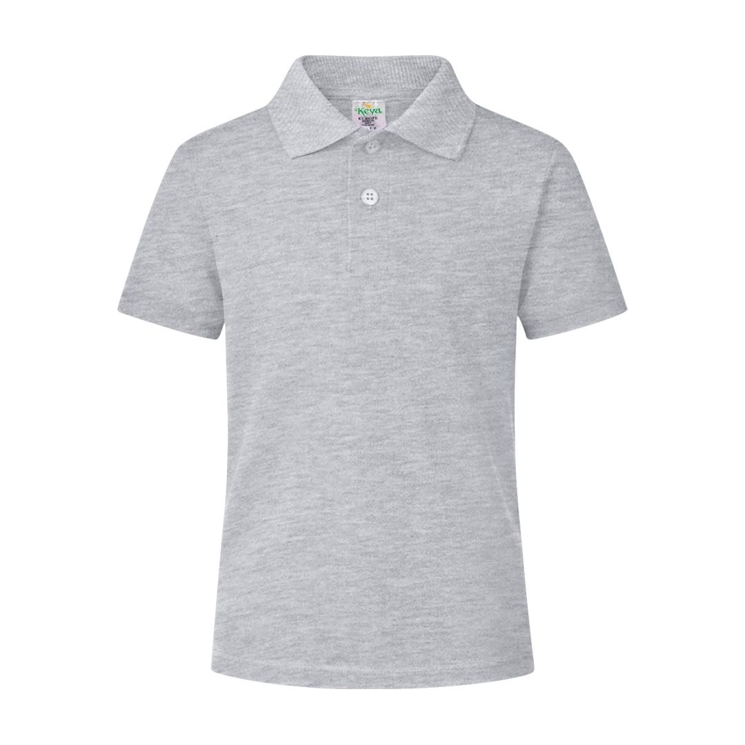 Tricou polo colorat pentru copii Keya gri M