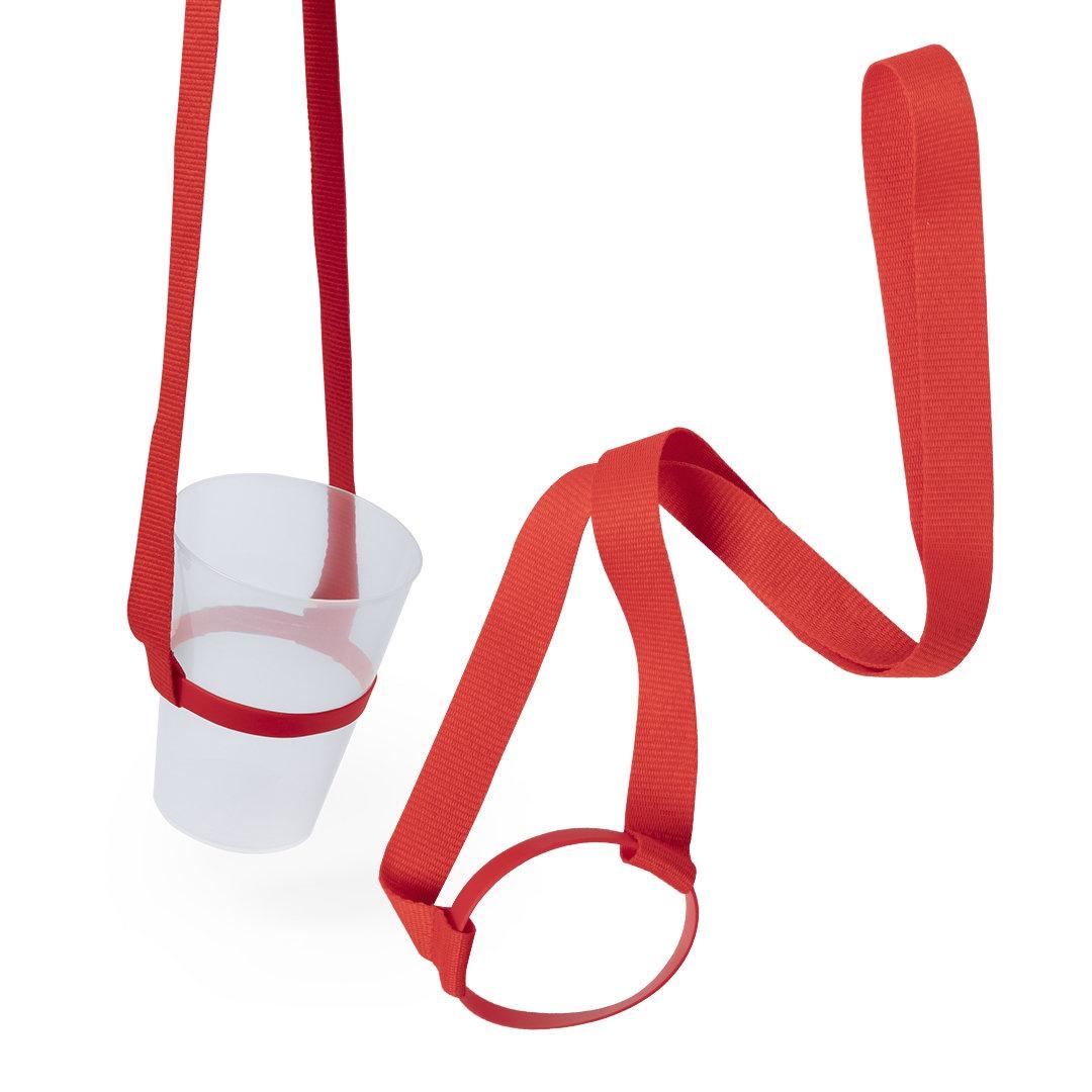 Suport de pahar cu Lanyard Frinly albastru deschis