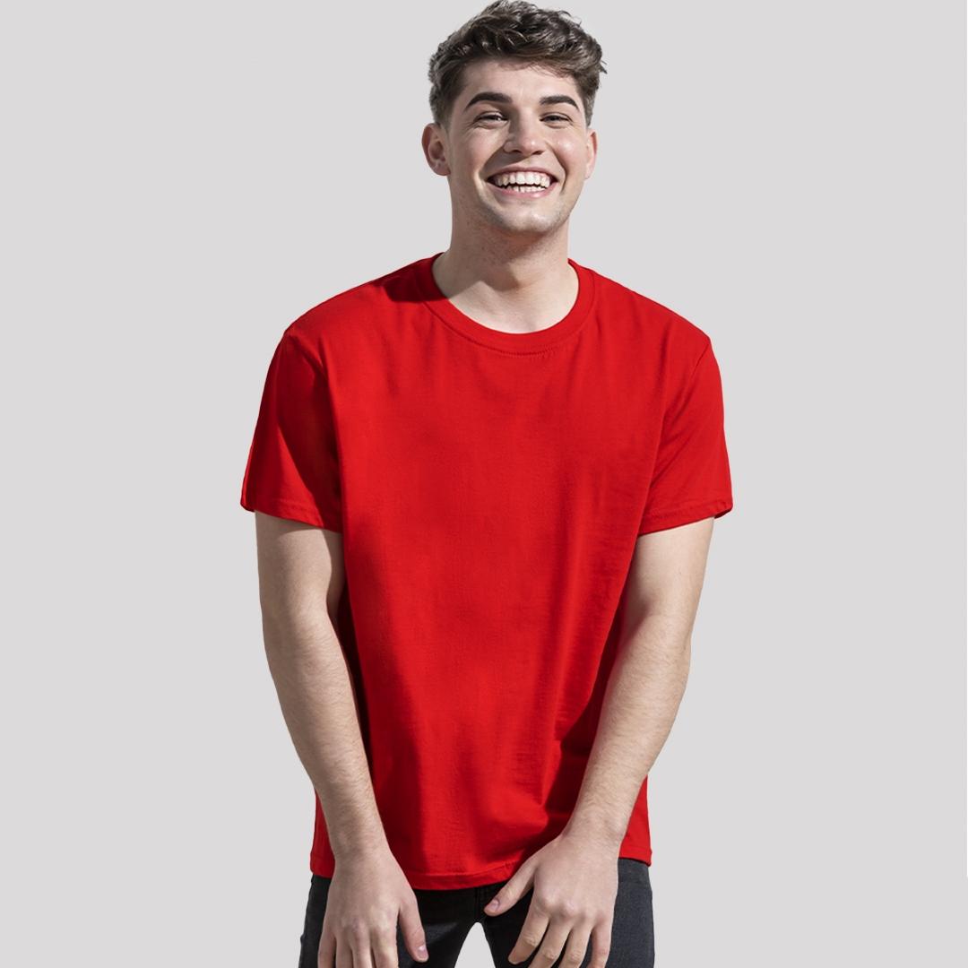 Tricou colorat din bumbac organic pentru adulți Keya albastru XXL